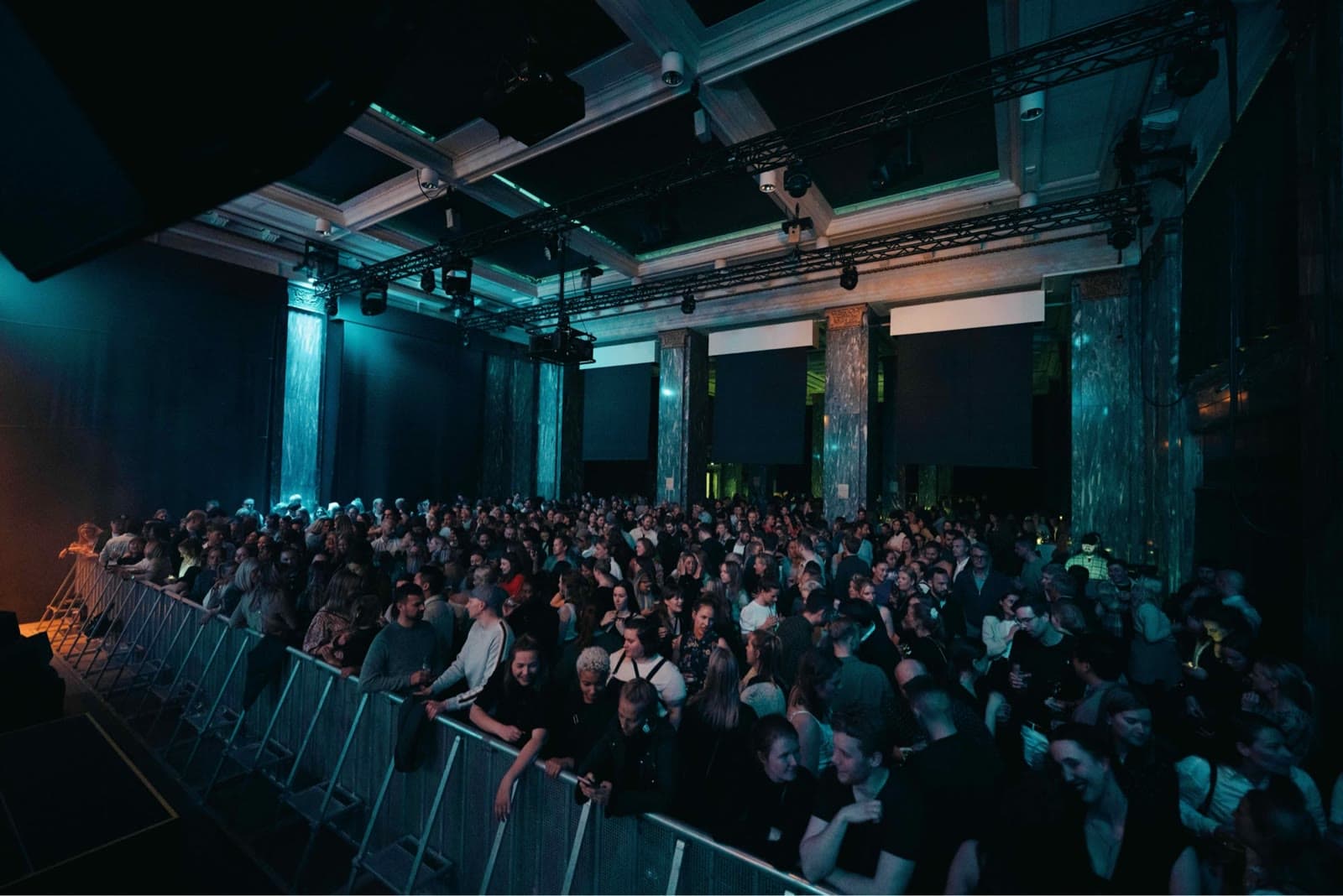 A full hall at Sentralen, Oslo.